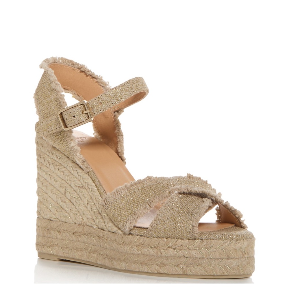 Women's Castaner Bromelia Tan Espadrille Wedge Sandals